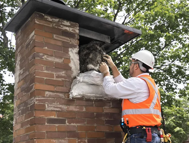Humane removal of debris and animals by Hialeah Chimney Sweep in Hialeah, FL
