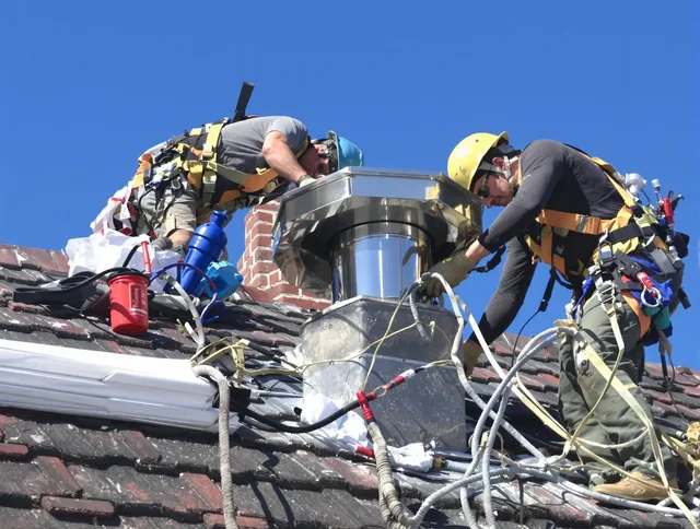 Protective chimney cap installed by Hialeah Chimney Sweep in Hialeah, FL