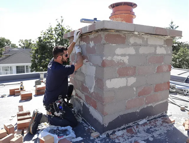 Advanced chimney repair process by Hialeah Chimney Sweep in Hialeah, FL