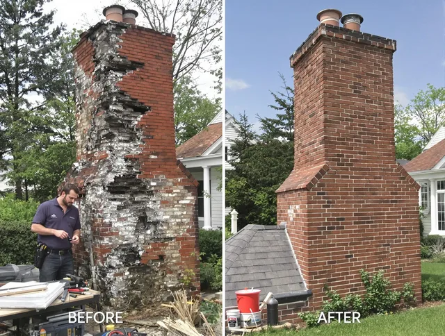 Hialeah Chimney Sweep performing a full chimney restoration in Hialeah, FL