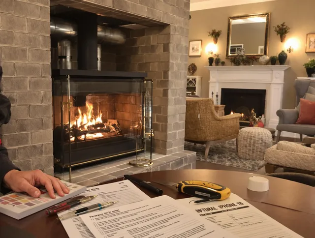 Hialeah Chimney Sweep verifying fireplace safety measures in Hialeah, FL